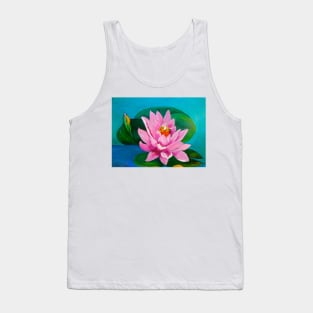 Pink Lily Pad Tank Top